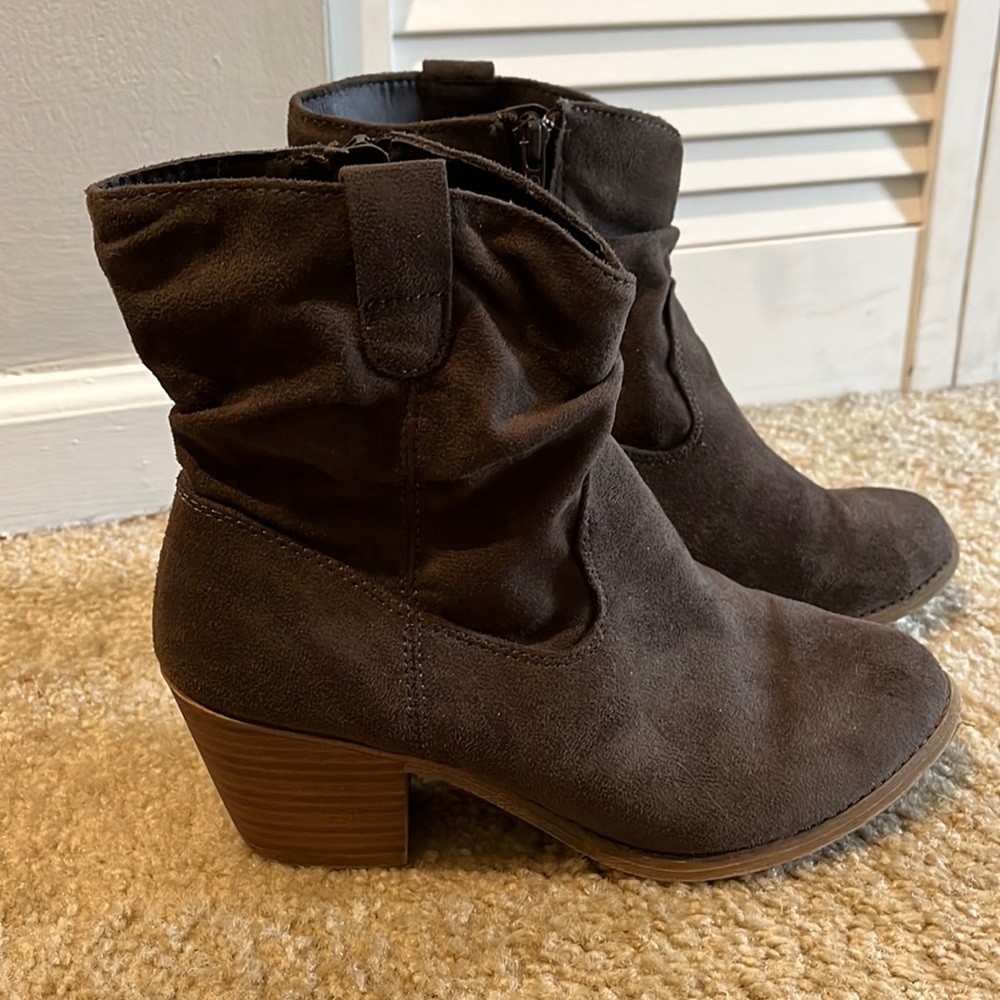 Booties — worn once